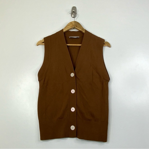 Everlane Brown Wool Blend Size Small Vest. - Picture 1 of 6